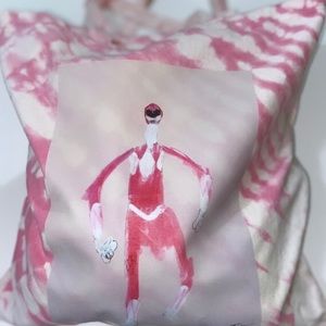 Art on Fabric Power Ranger Tie Dye Cotton Tote Bag